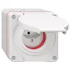 Presa NAP NEVO, 1×T13, IP55 secondo SN 441011, c.guarnizione rossa, bianco 