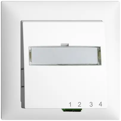 Boîte de raccordement ENC FTTH EDIZIOdue FH 1×LC APC Duplex FMI blanc 