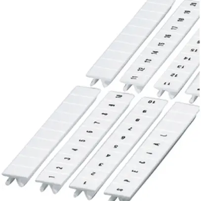 Nastro Zack ZB L1, L2, L3.N.PE bianco siglatura longit., 8mm 