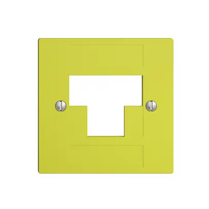 Plaque frontale 2×RJ45 ITplus EDIZIOdue lemon 