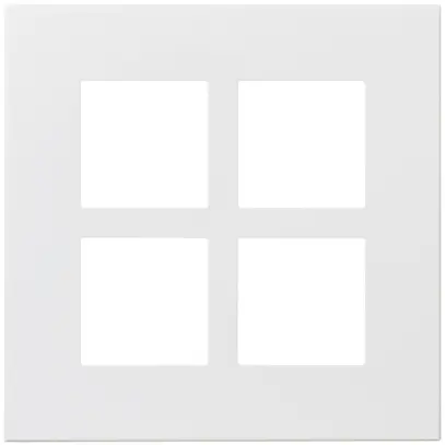 Telaio di copertura ATO 2×2 moduli bianco 