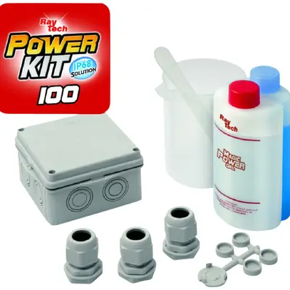 Scatola di derivazione AP Raytech con gel, 100×100×50mm 