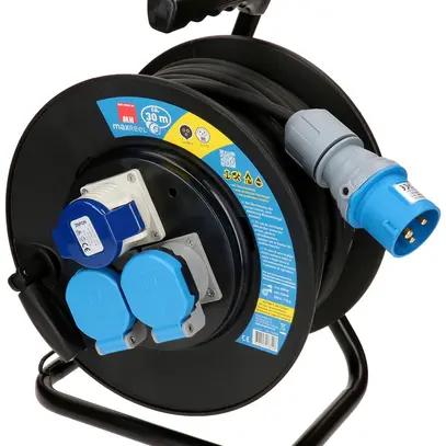 Avvolgicavo MH maxCAMP 2×T23 1×CEE16 IP44 3×1.5mm² 30m IP44 