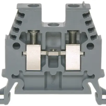 Morsetto di passaggio componibile WZ Ex 4…10mm² 57A 1000V vite 2×1 DIN 35mm bl 