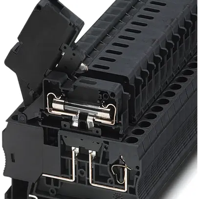 Morsetto di sicurezza conness. moll.10A 24V LED fus.G6.3×32mm 