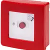 Bouton d'alarme AP GEWISS, 1F/1O, avec couvercle en verre, IP55, rouge 