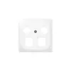 Kit frontal SIDUS Z/E blanc R&M HWSforte 2×coaxial, 2×RJ45 
