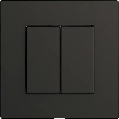 Interrupteur 2K/2T Edue Wiser noir 