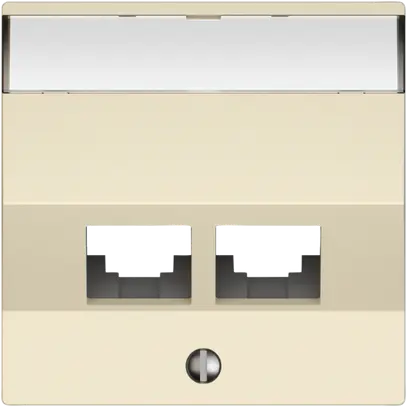 Kit di montaggio EDIZIO.liv EASYNET S-One SNAPFIX® inclinato per 2×RJ45 cr 