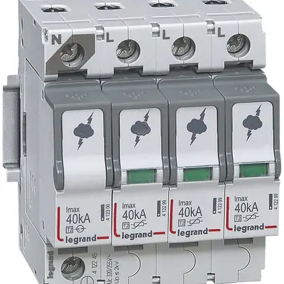 Limitatore di sovratensione Legrand T2 3L+N, Imax.40kA 
