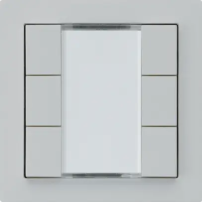 Tasto INC kallysto A KNX 6× s/e-link grigio chiaro 