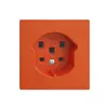Prise EDIZIOdue T25 16A orange, avec bornes enf. 