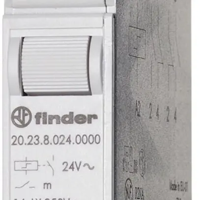 Télérupteur AMD Finder 1NO+1NC 16A, Hors En/En Hors, 12VDC 