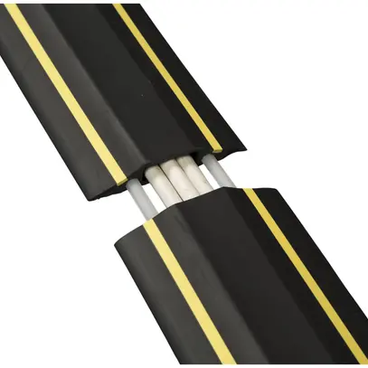 Canal sur plancher Steffen D-Line 1.8m×83mm noir 