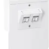 Boîtier d'appareils tehalit SL20080 2×Cat.6 CH, blanc trafic 