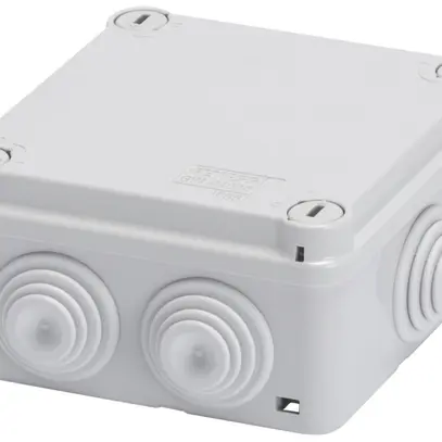 Boîte de dérivation AP GEWISS 120×120×58 couvercle à ferm.rapide IP55 s.h. gris 