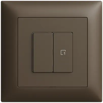 Interrupteur ENC 1K/2T scène WLAN Edue Wiser coffee 