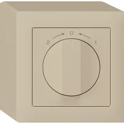 Contatto rotativo AP 1>0<2 beige kallysto con manopola 