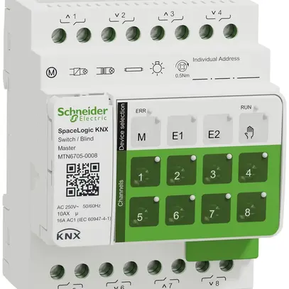 Actionneur de commutation/store Schneider Electric SpaceLogic 8-fois 16A 