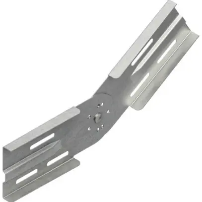 Raccordo articolato Niedax, verticale, a=106.5mm, acciaio, zincato a caldo 