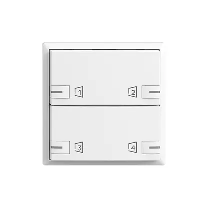 Kit de montage EDIZIOdue zeptrionAIR F, WLAN, LED-RGB, 2×touche, 2×commande bc 