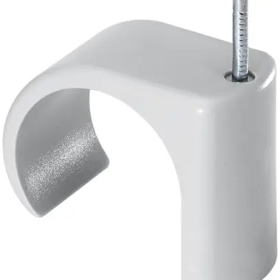 Bride à clou pour tube M32 gris clair 