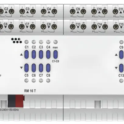 Actionneur-commutateur et de jalousie AMD Theben RM 16 T KNX 16× ou 8× 