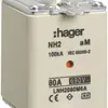 Fusible HPC Hager DIN2 690VAC 200A aM avertisseur double inoxydable 