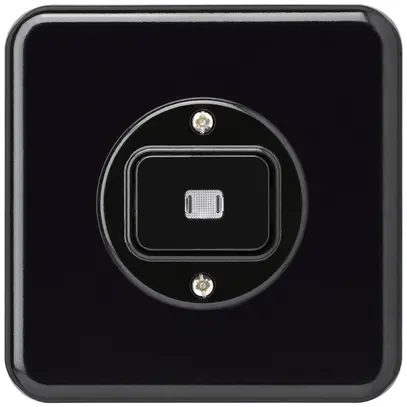 Kit frontale INC basico nero con lente 86×86mm 