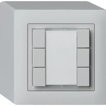 Poussoir universel AP 6×kallysto sans LED gris clair 