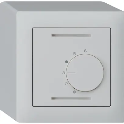 Termostato ambiente AP kallysto grigio chiaro senza interruttore 