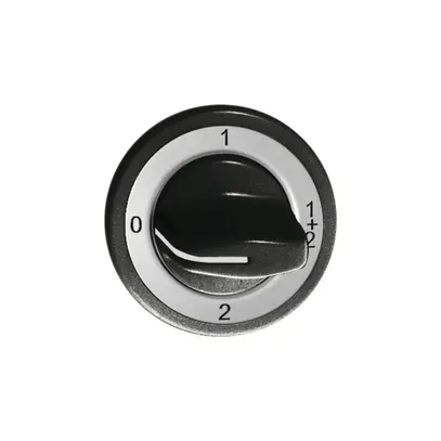 Frontset Feller 0-1-1+2-2 schwarz für Drehschalter 