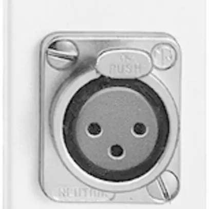 Presa INS XLR nero 3P con spina 3P 