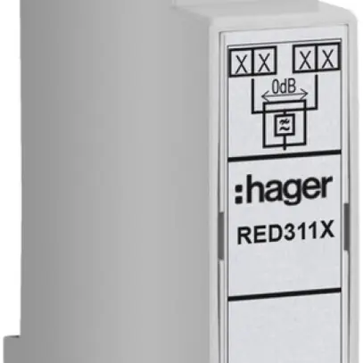 Disaccoppiatore audio AMD Hager 2-fili, per citofono 