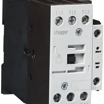 Contattore per carico lampada Hager 3P 14A da AC-5b tensione di bobina 230VAC 