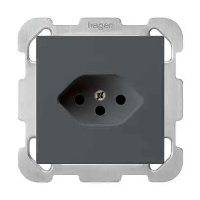 Presa INC kallysto T13 antracite con piastra di fissaggio 