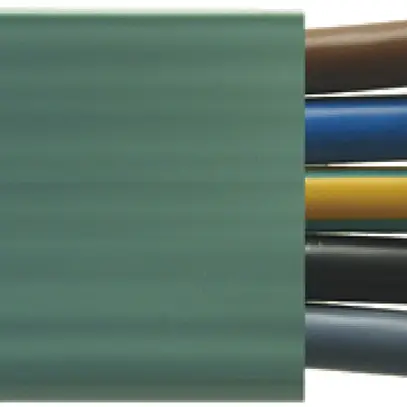 Cavo piatto Woertz Power 5×10mm² PVC grigio Eca 