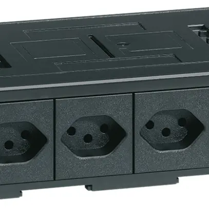 Consolidation Point Hager con 4 pezzi 1×T13 nero 