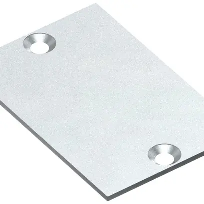 Plaque terminale pour canal ELBRO, aluminium, 60×40mm, avec vis 