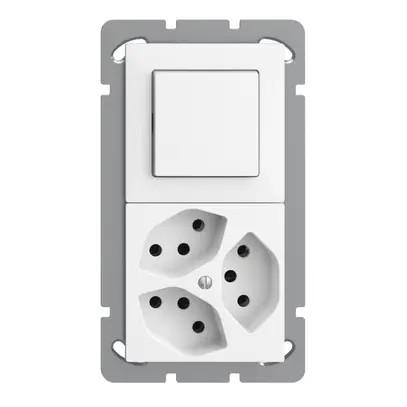 Combinazione INC EDIZIOdue 3/1P +3×T13 bianco 