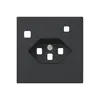 Kit di copertura SIDUS Z/E per presa FI T23 antracite 