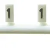 Bezeichnungsstab Woertz weiss Beschriftung: 0…9 