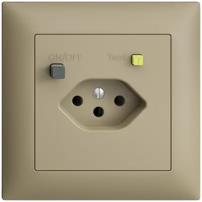 Presa INC EDIZIOdue T13 FI 30mA FMI, sand 