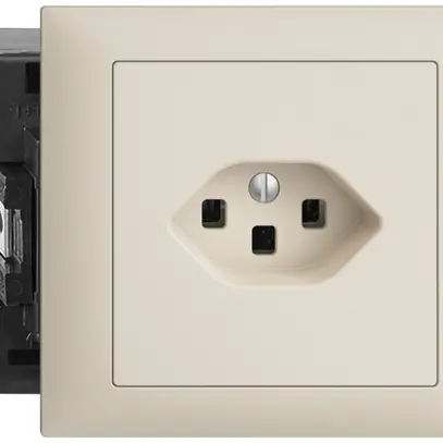 Presa INS EDIZIOdue T23 16A 49…69mm crema, con morsetti a innesto 