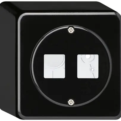 Kit di montaggio AP HMS basico per 2 moduli nero 