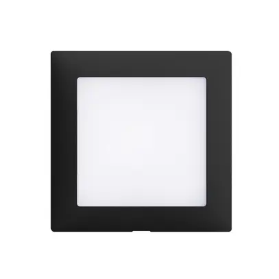 Kit frontale EDIZIOdue nero 60×60mm per lampada LED 
