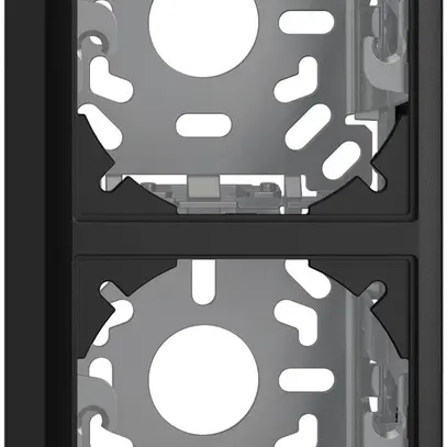 Cappa con piastra di base 2×54mm per combinazione FX verticale/orizzontale nero 