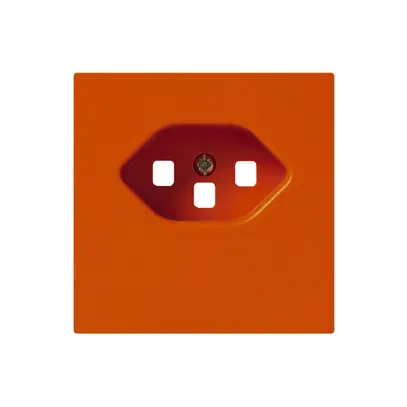 Plaque frontale kallysto T23 orange 60×60 pour prise bornes à vis 