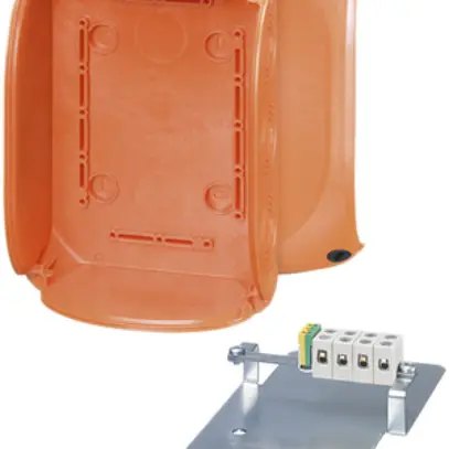 Boîte de dérivation AP Hensel 5 pôles 1.5…10mm² orange 