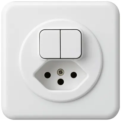 Combinazione INC basico 2×A-R/1L+tipo 13 bianco 